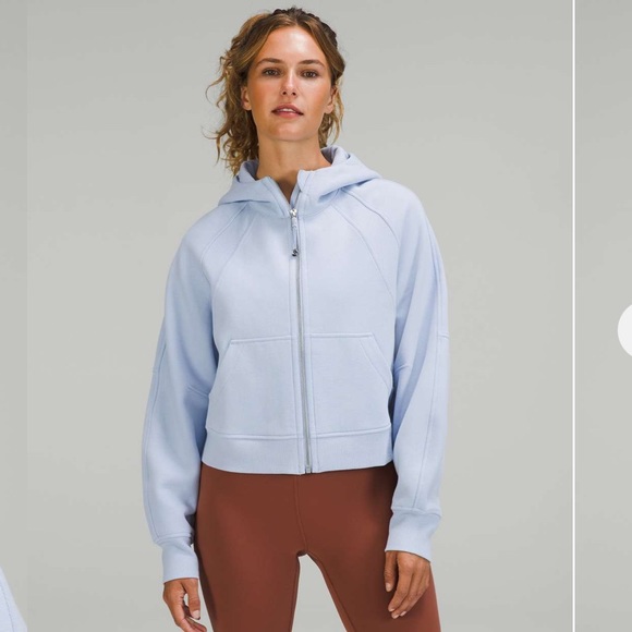 lululemon athletica Jackets & Blazers - NWT Lululemon Scuba Oversized Full Zip in Blue Linen
